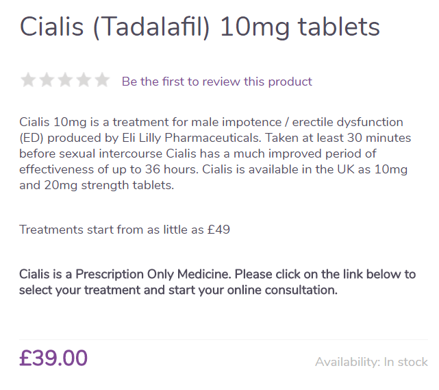 Available doses for treating ED include 5, 10 and 20 mg for Cialis tablets, and the right dosage for you depends on how potent the drugs effects are to your body and how high a dosage you can tolerate without an excess of adverse effects