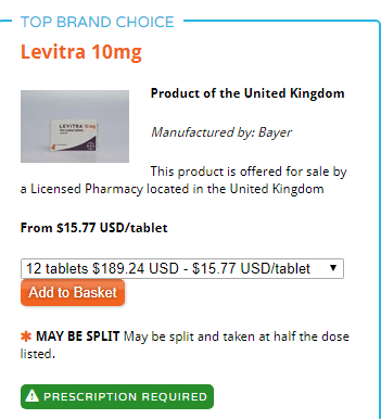 Brand Levitra Online Price