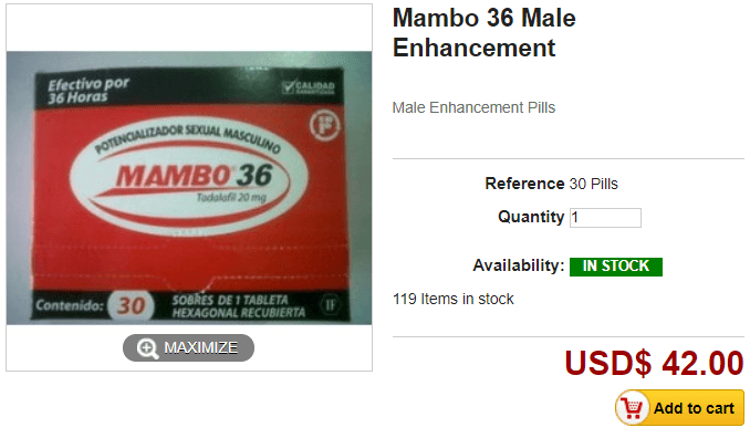 Mambo 36 Price